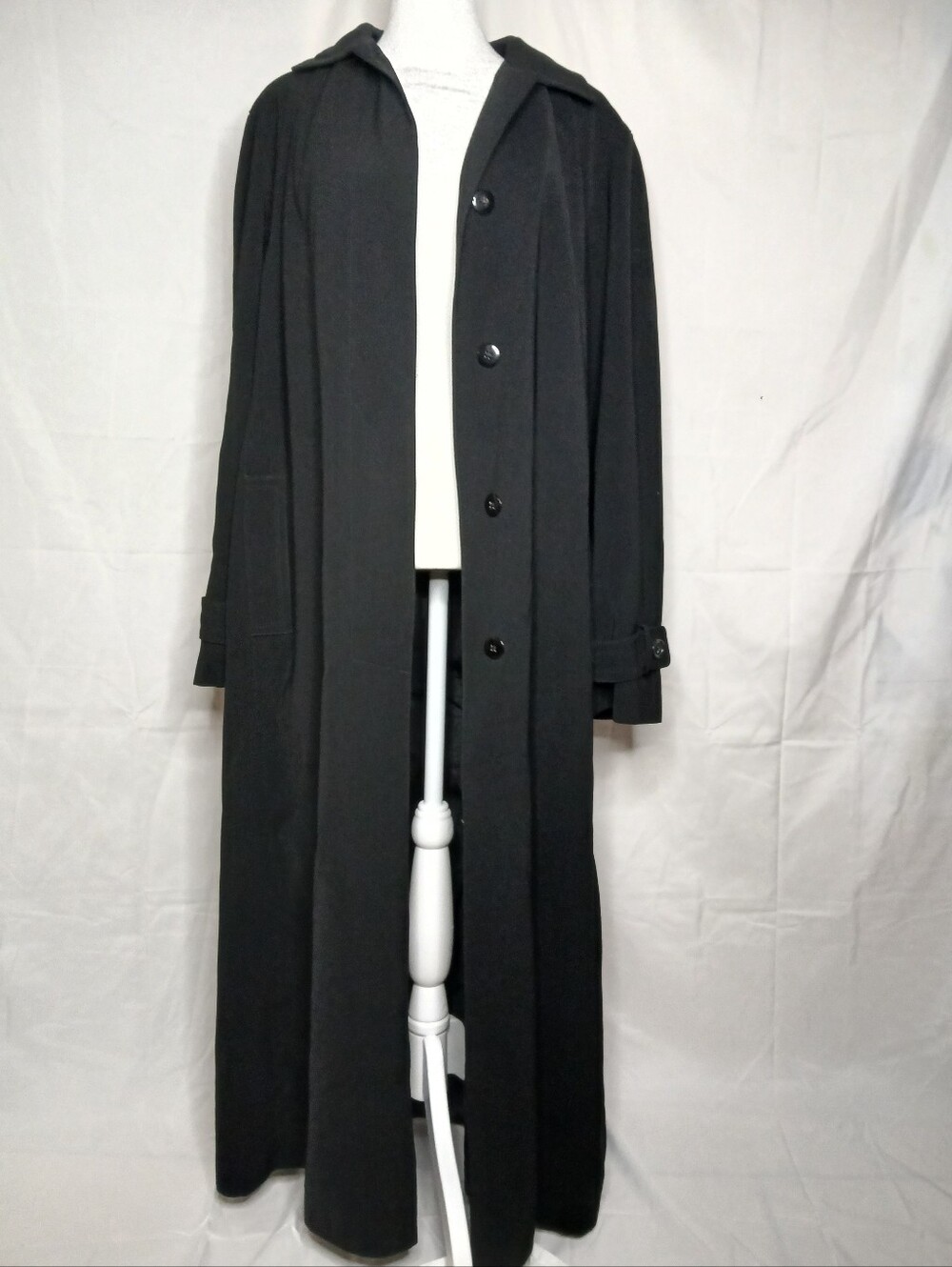 Classic Black Women's Long Trench Coat - Brand
